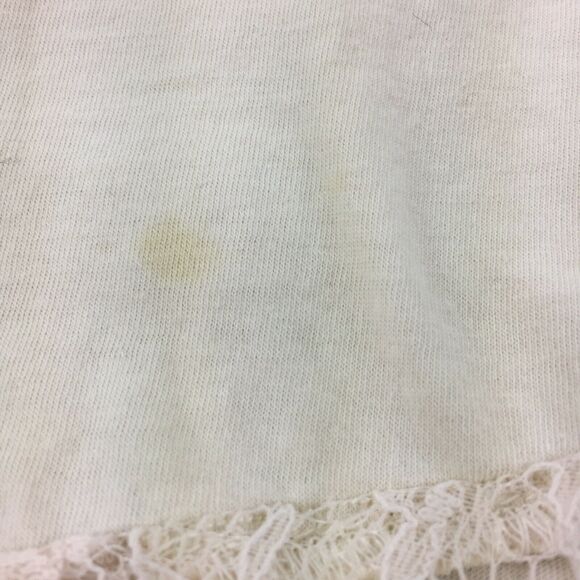 Anthropologie Leifnotes Lace Panel Top Size Extra Small Womens Ivory Tank FLAW - Picture 6 of 7